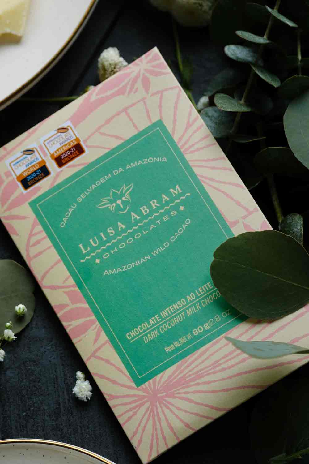 Luisa Abram Dark Coconut Milk Chocolate 52%, 80g - Image 3