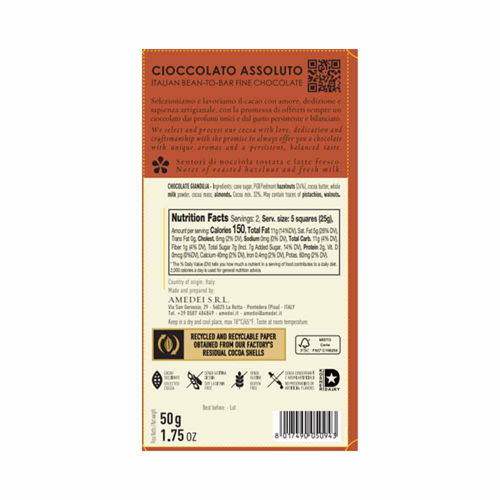 Amedei Gianduja, 50g - Image 2