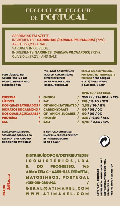 Ati Manel Sardines in Olive Oil, 125g - Image 3