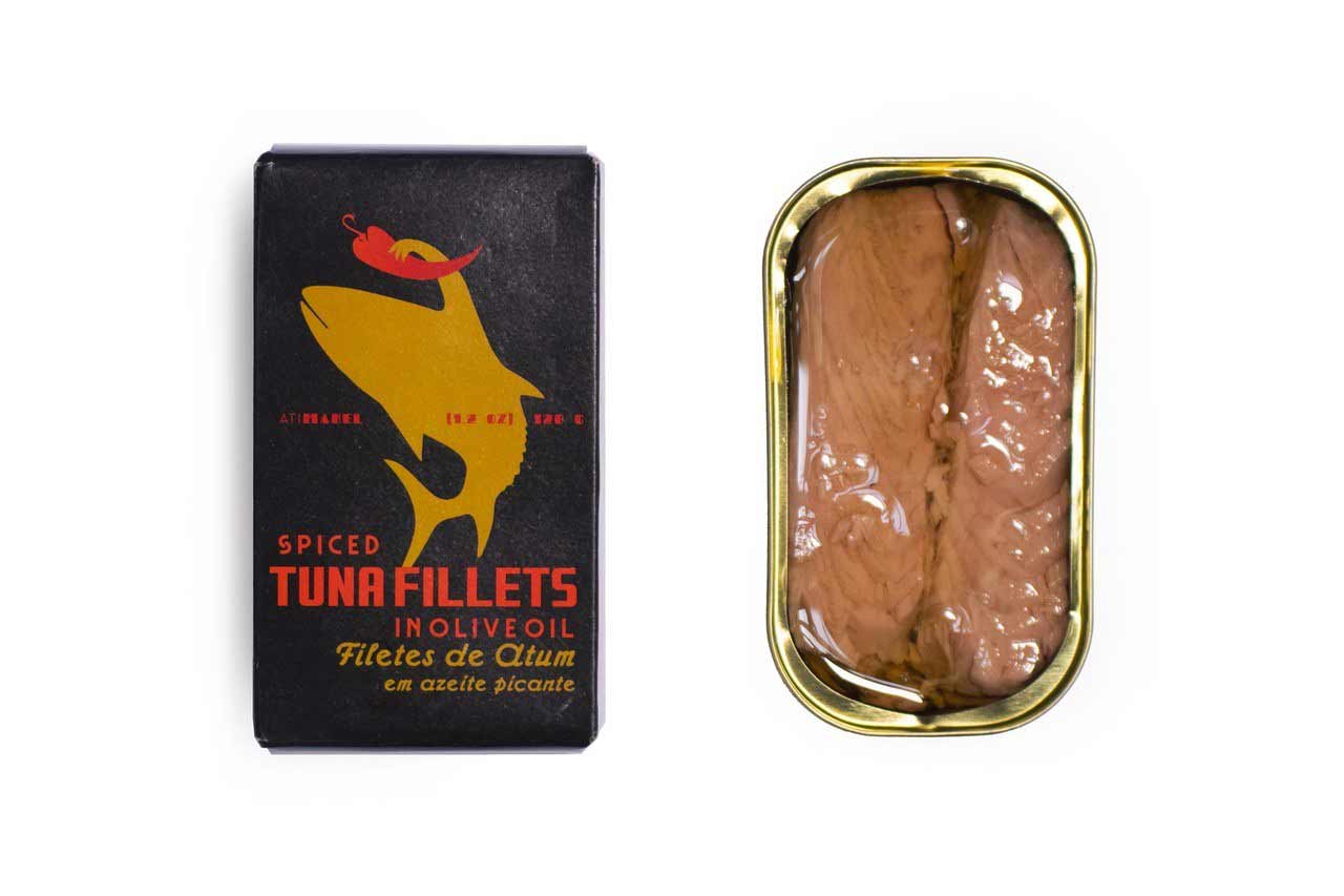 Ati Manel Spiced Tuna Fillets in Olive Oil, 120g