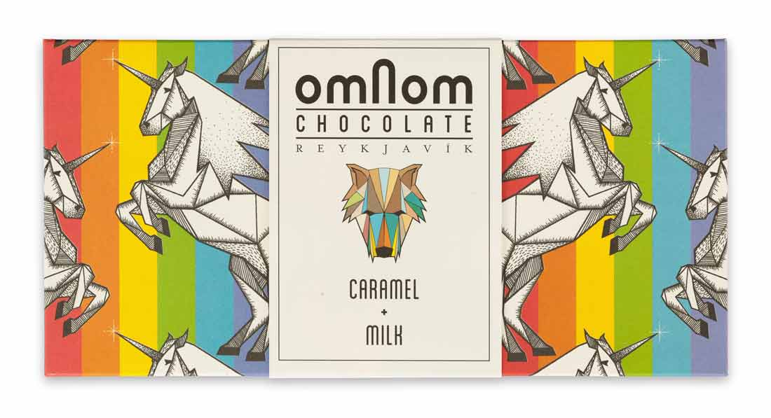 OmNom Caramel + Milk "Pride Bar" GIANT, 250g
