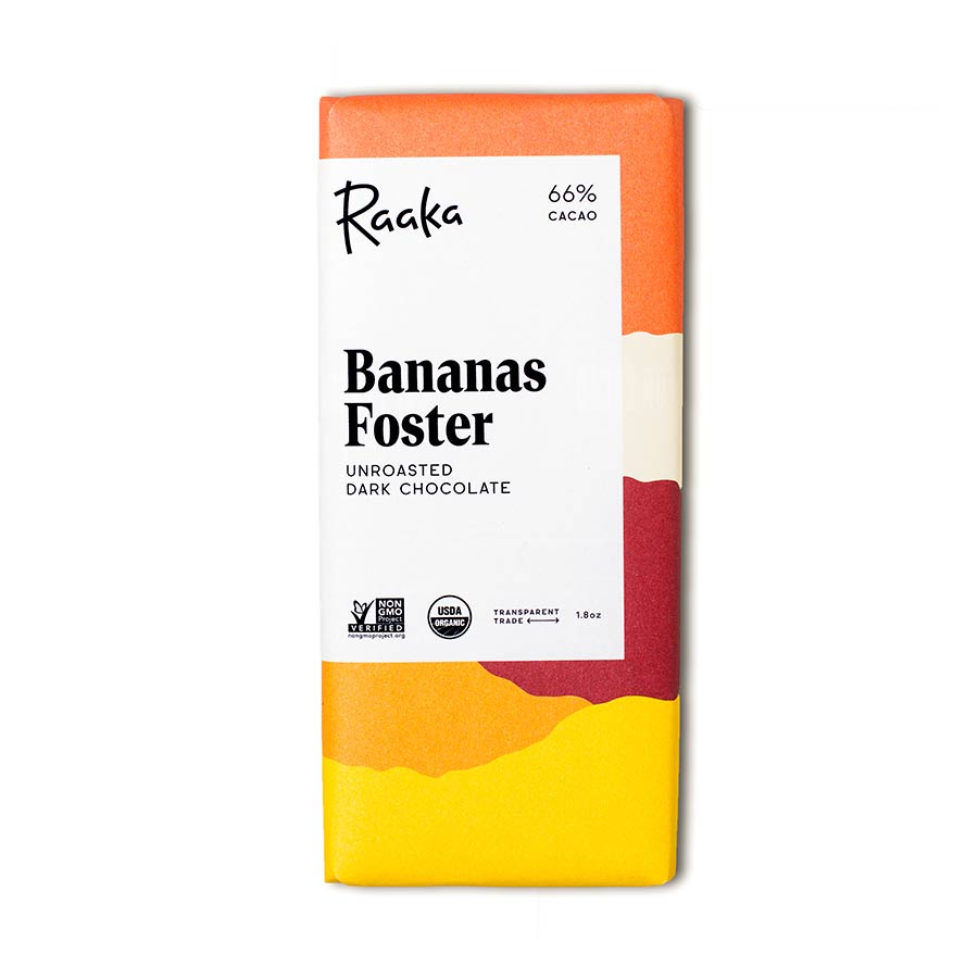 Raaka Bananas Foster 68%, 1.8oz