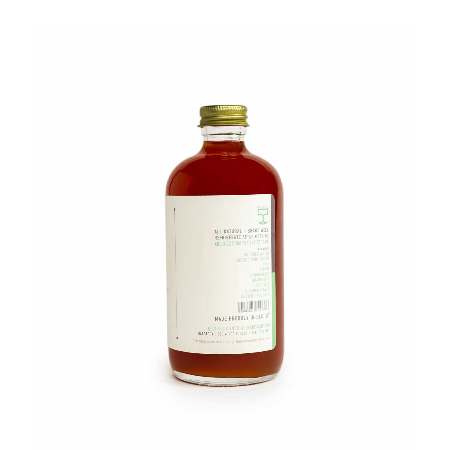 Bar Daddy Tonic Syrup, 8.5oz - Image 2