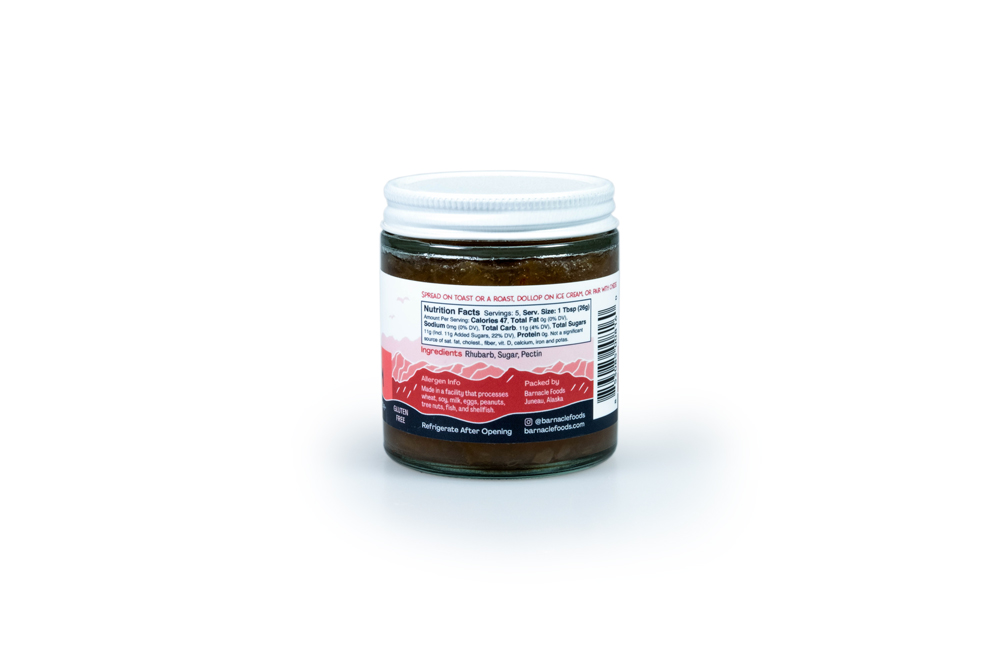 Barnacle Alaskan Rhubarb Jam, 4.6oz - Image 2