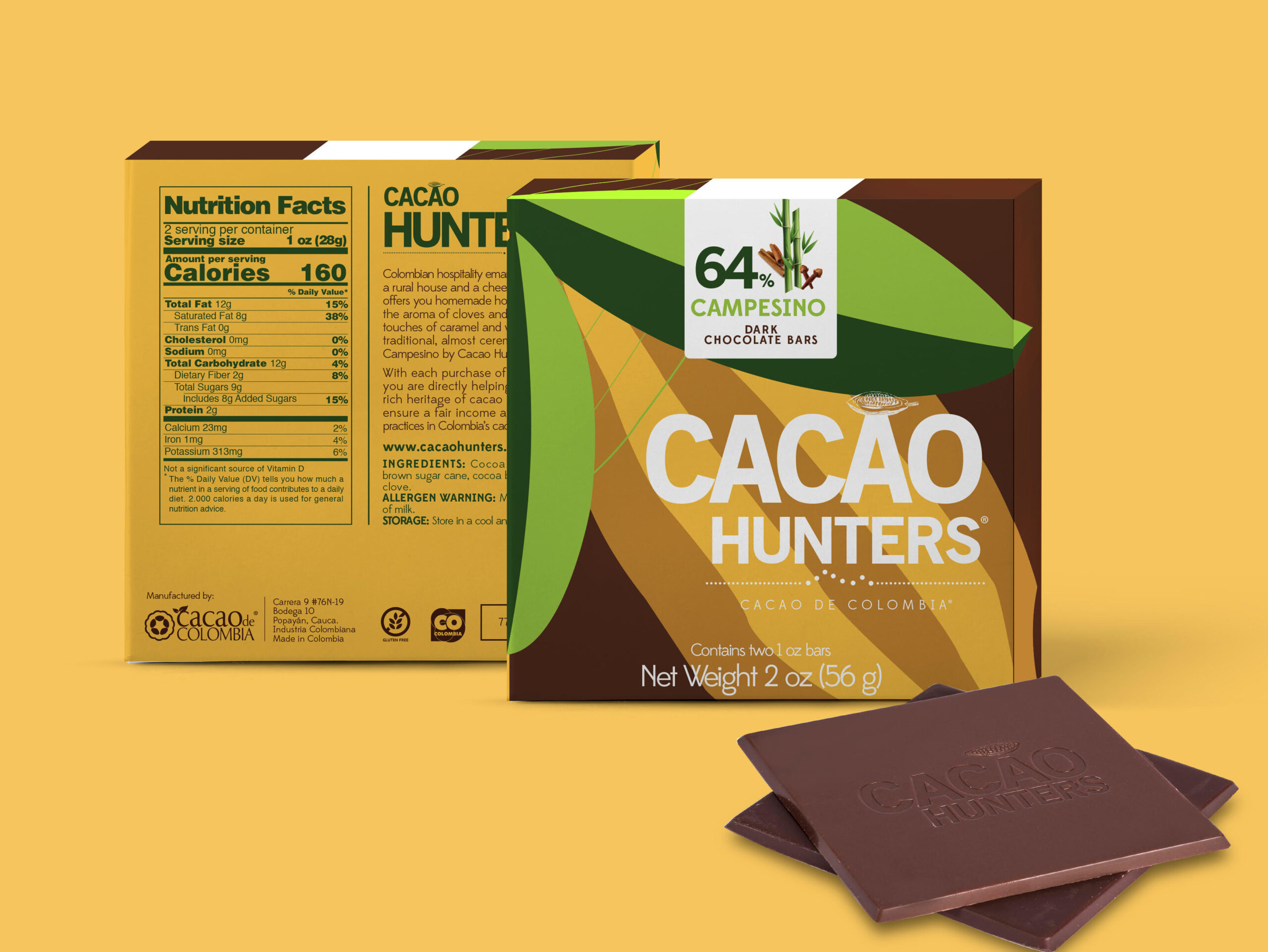 Cacao Hunters Campesino 64%, 2oz