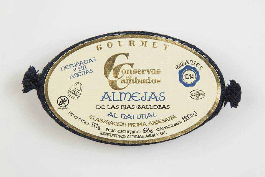 Conservas de Cambados Clams 10/14, 111g