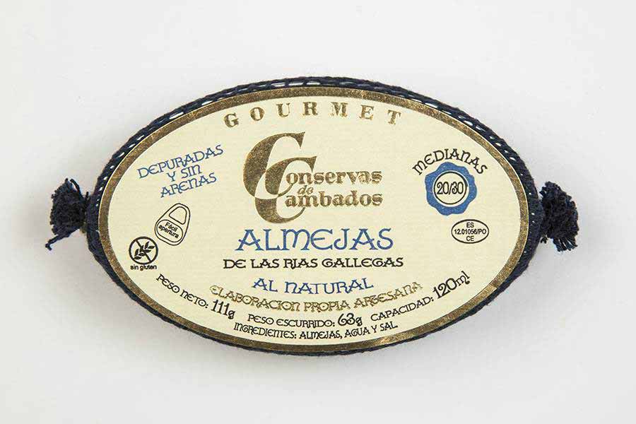 Conservas de Cambados Clams 20/30, 111g