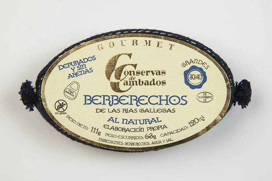 Conservas de Cambados Cockles in Brine 30/40, 111g