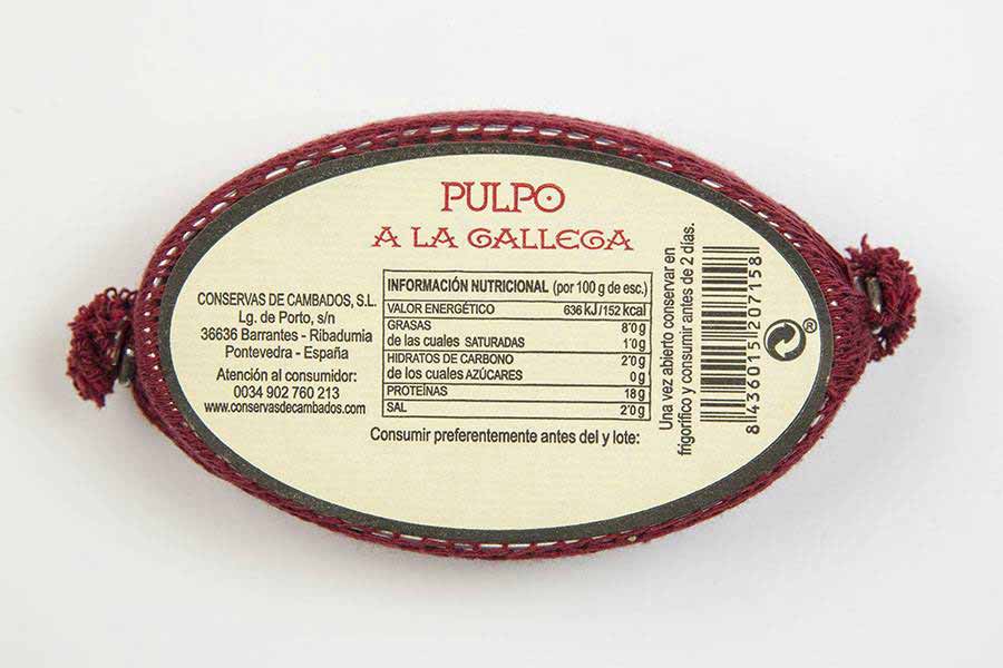 Conservas de Cambados Octopus in Galician Sauce, 111g - Image 3