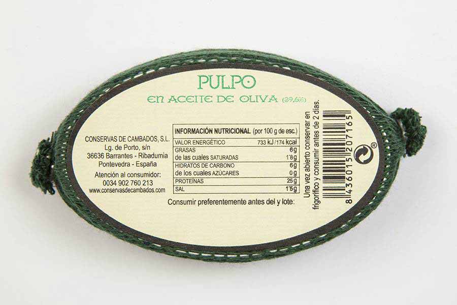 Conservas de Cambados Octopus in Olive Oil, 111g - Image 2