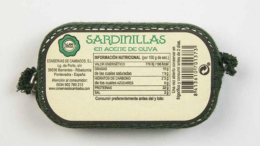 Conservas de Cambados Small Sardines in Olive Oil 16/22, 115g - Image 2