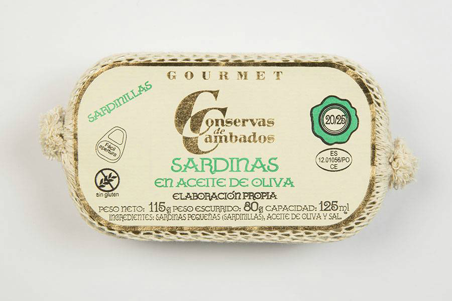 Conservas de Cambados Small Sardines in Olive Oil 20/25, 115g