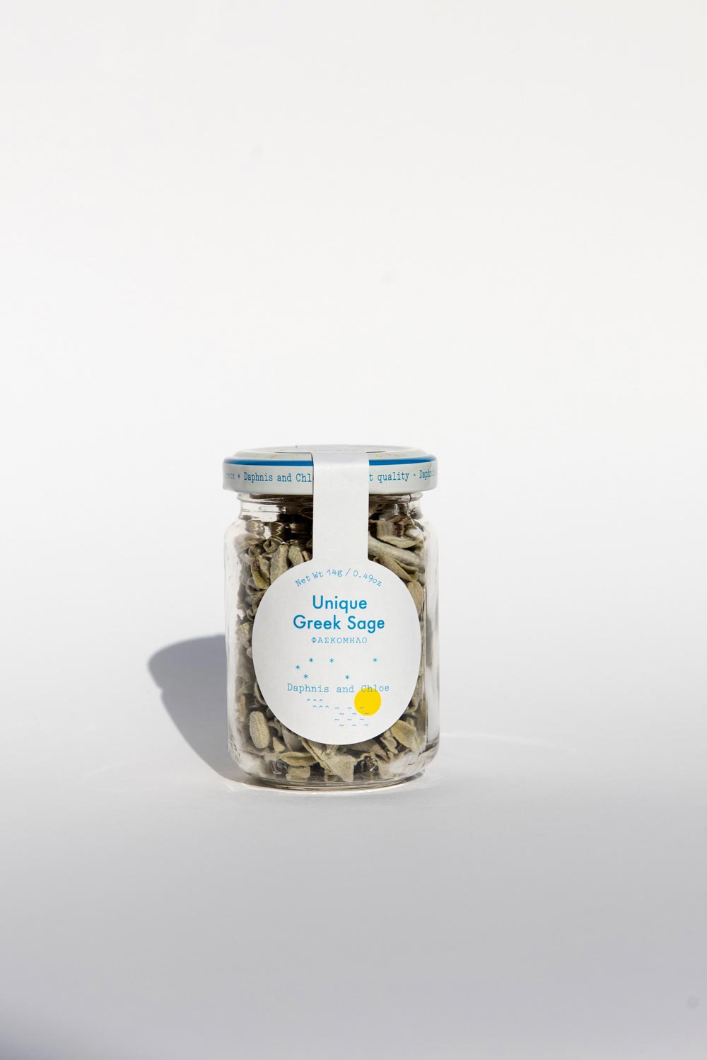 Daphnis and Chloe Unique Greek Sage Glass Jar, 14g