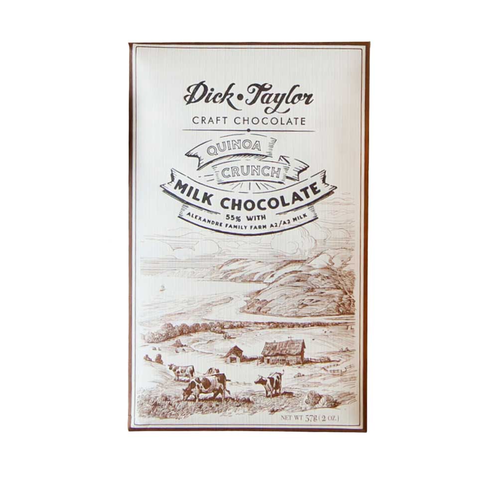 Dick Taylor Quinoa Crunch Milk Chocolate 55%, 2oz