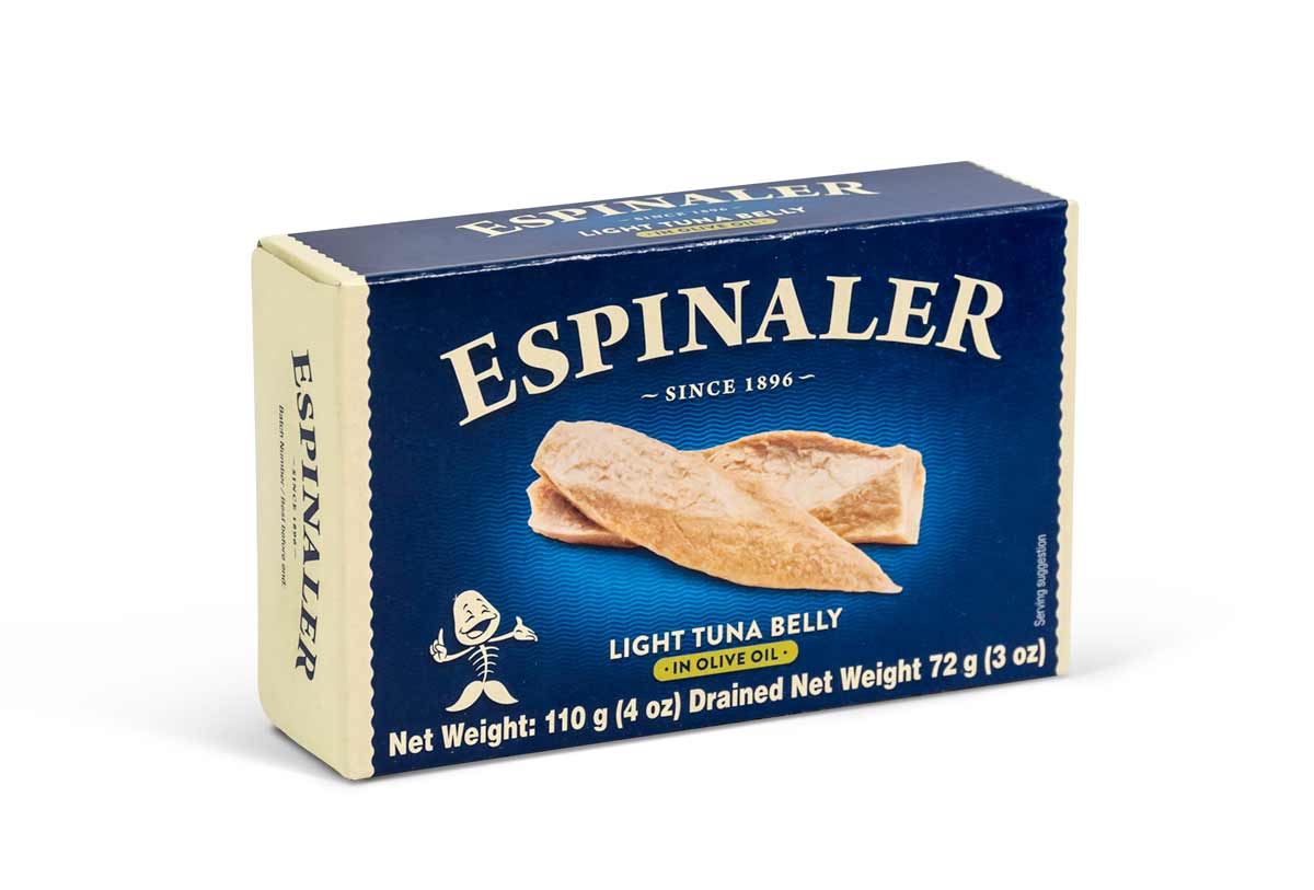 Espinaler Yellowfin Light Tuna Belly in Olive Oil Classic Line, 112g