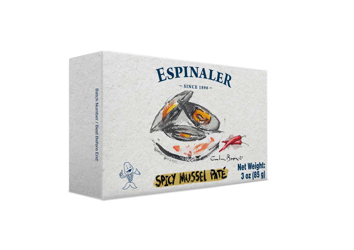 Espinaler Mussel Pate in Spicy Sauce, 90g