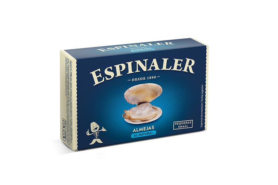 Espinaler Natural Clams 15/20 Pieces Classic Line, 120g