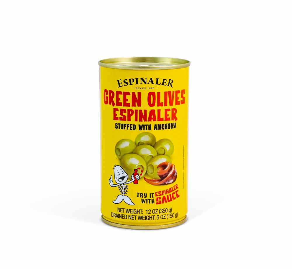 Espinaler Olives Stuffed w/Anchovy, 350g