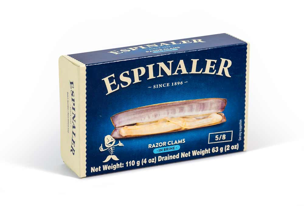 Espinaler Razor Clams 5/8 Pieces Classic Line, 120g