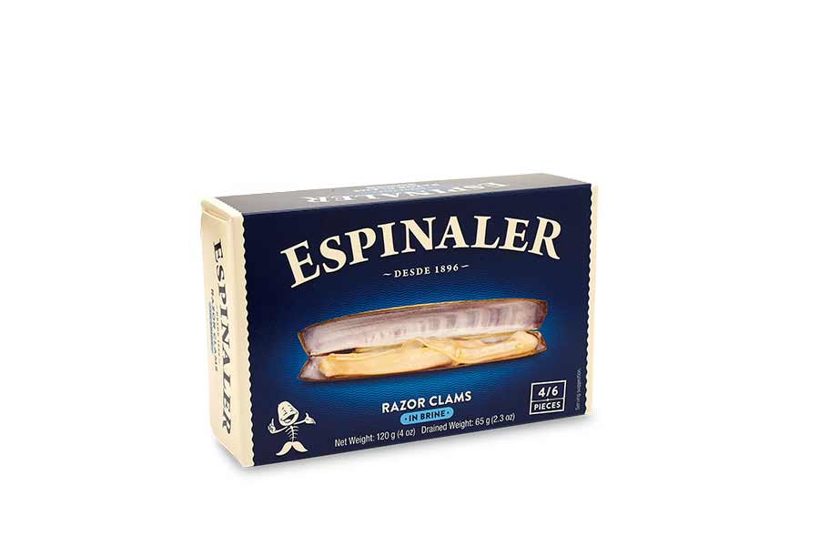 Espinaler Razor Clams (Trimmed) 4/6 Classic Line, 120g