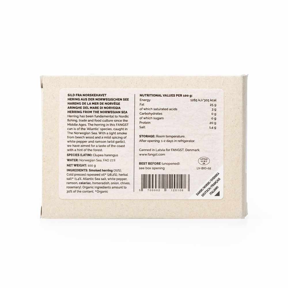 Fangst SILD No. 1 Norwegian Sea Herring Smoked w/ White Pepper and Ramson, 100g - Image 2