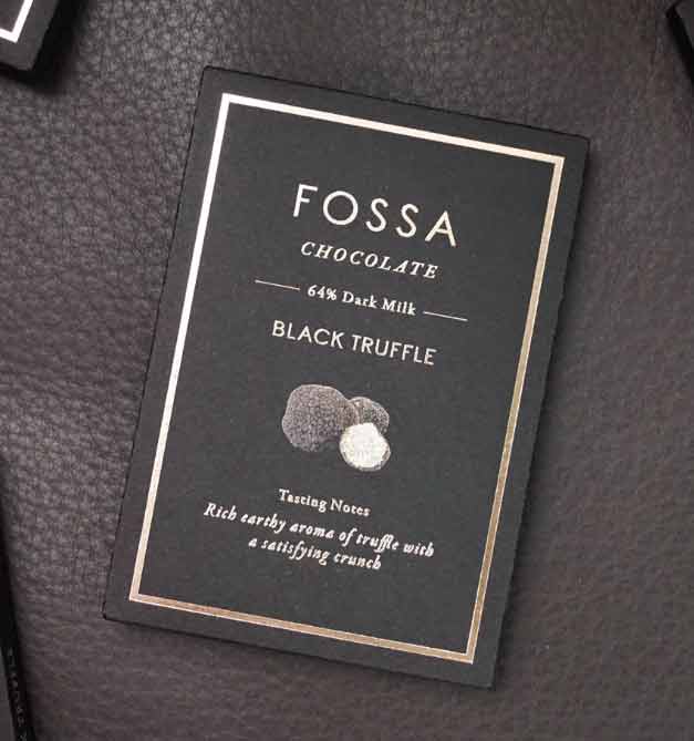Fossa Black Truffle Dark Milk Chocolate, 50g - Image 2