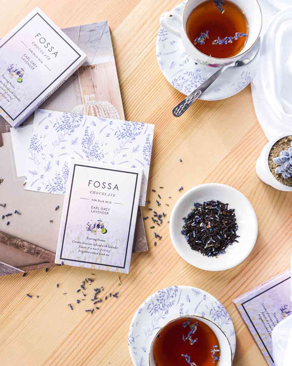 Fossa Earl Grey Lavender Dark Milk Chocolate (Limited Edition), 50g - Image 2