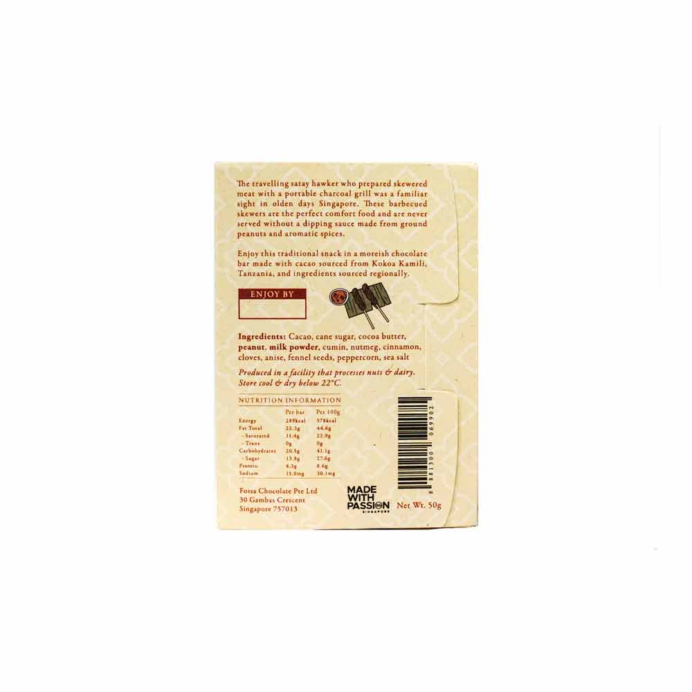 Fossa Satay Sauce Milk Chocolate, 50g - Image 2