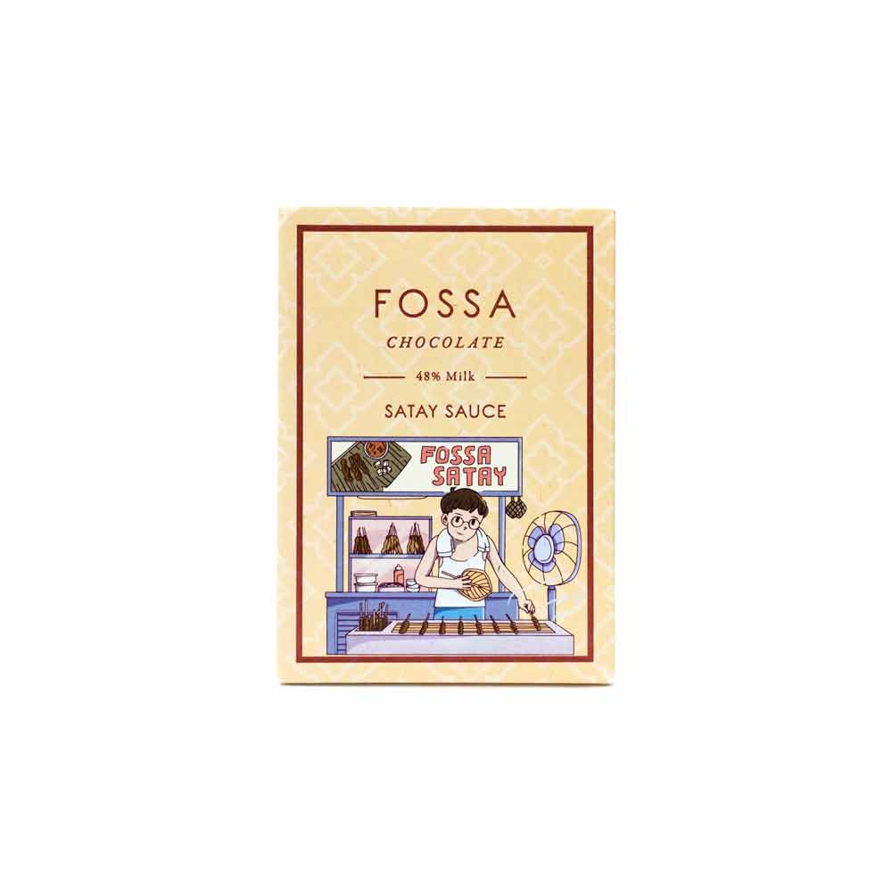 Fossa Satay Sauce Milk Chocolate, 50g