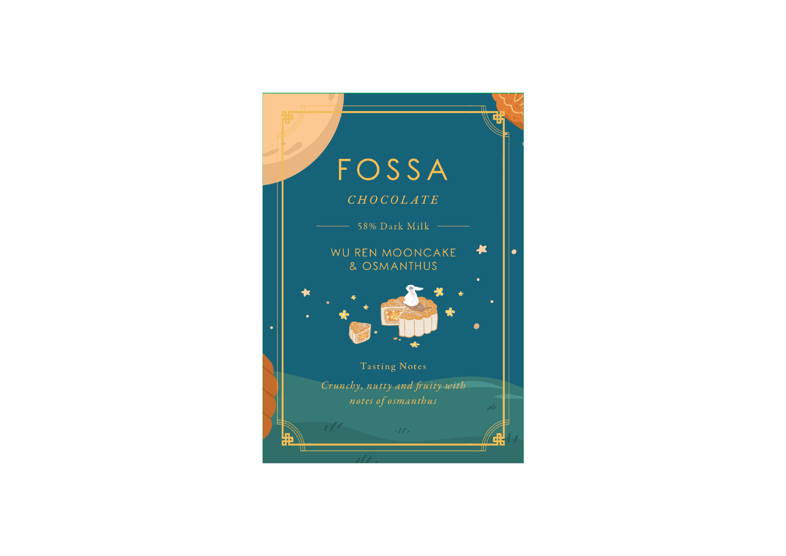 Fossa Wu Ren Mooncake and Osmanthus, 50g - Image 2