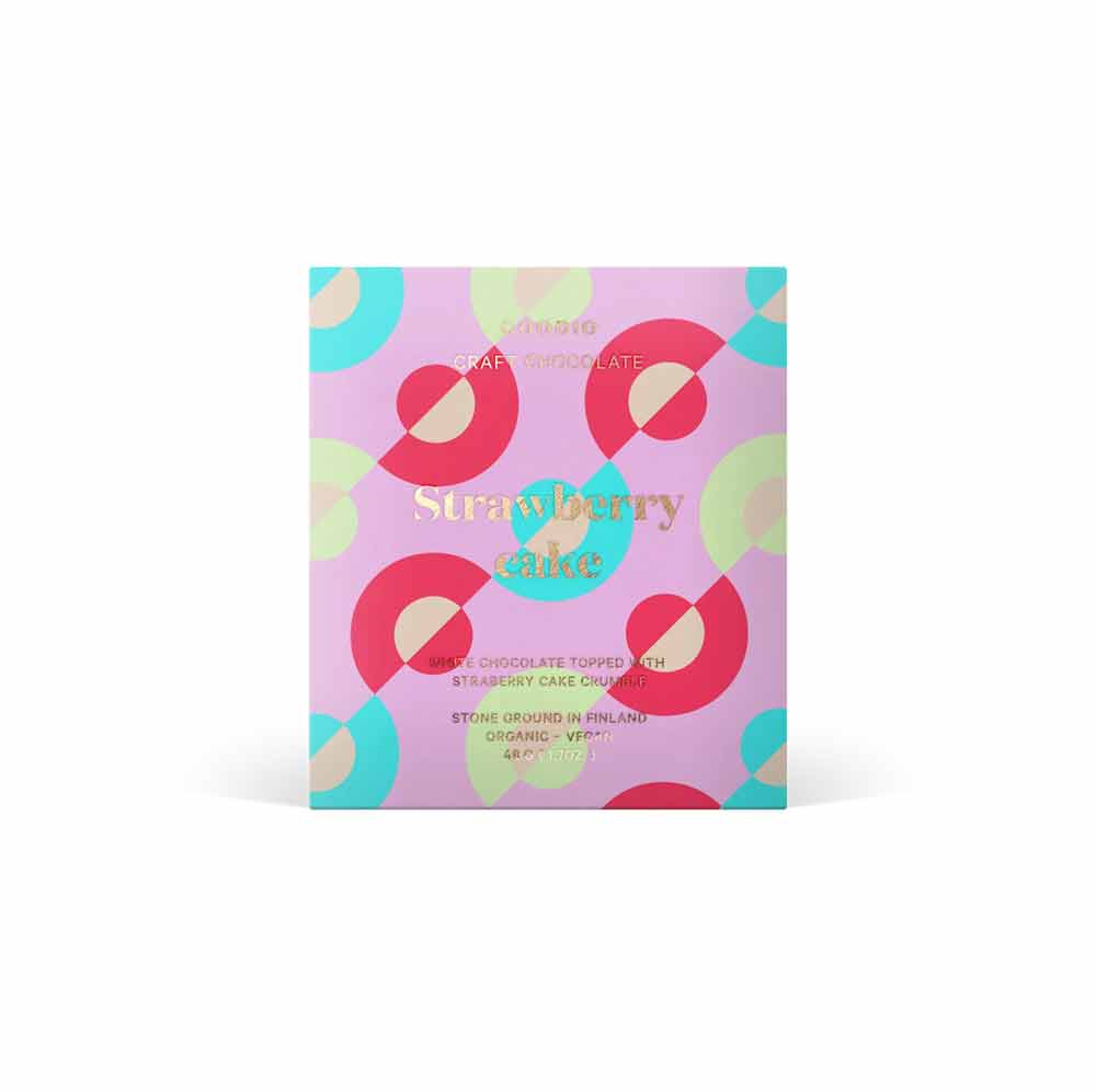 Goodio Strawberry Cake White Chocolate, 1.7oz