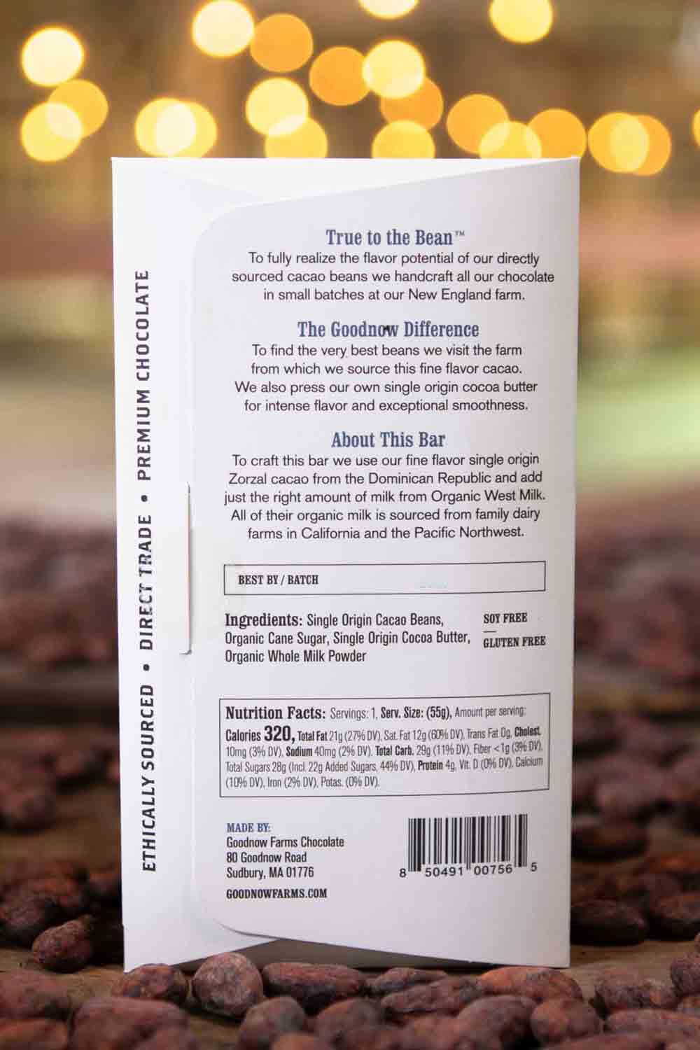 Goodnow Farms Classic Milk Chocolate 60%, 1.94oz - Image 2