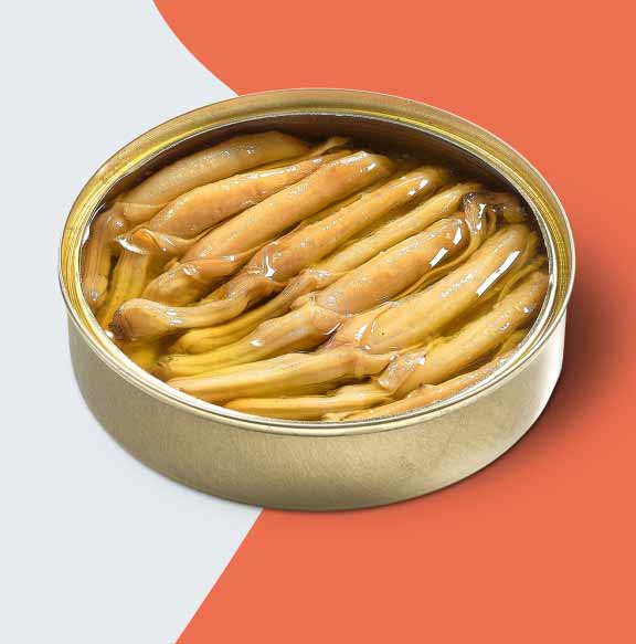 Gueyu Mar Chargrilled Razor Clams in EVOO, 5.3oz - Image 2