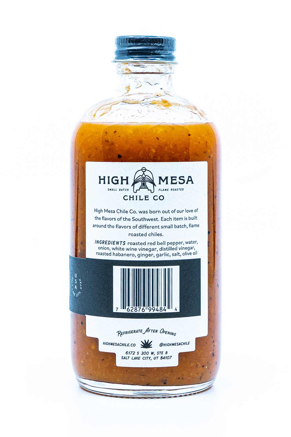 High Mesa Chile Co. Roasted Habanero Hot Sauce, 8 oz - Image 2