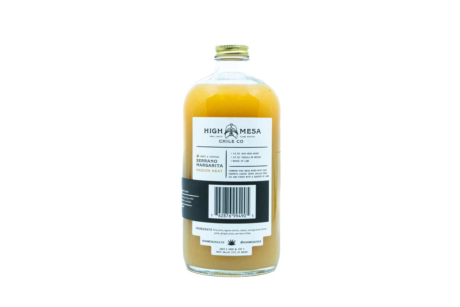 High Mesa Chile Co. Roasted Serrano Margarita Cocktail Mix, 32 oz. - Image 2