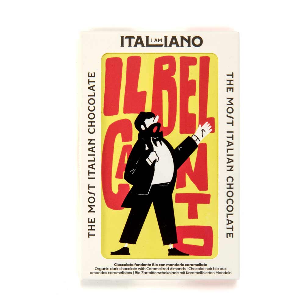 I Am Italiano Organic Chocolate With Almond Praline (Canto), 50g