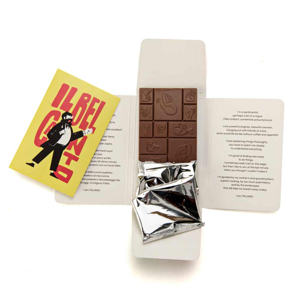 I Am Italiano Organic Chocolate With Almond Praline (Canto), 50g - Image 2
