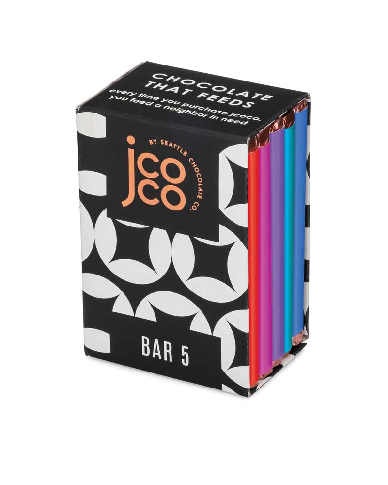 Jcoco 5 Bar Dark Chocolate Collection, 5 x 1oz