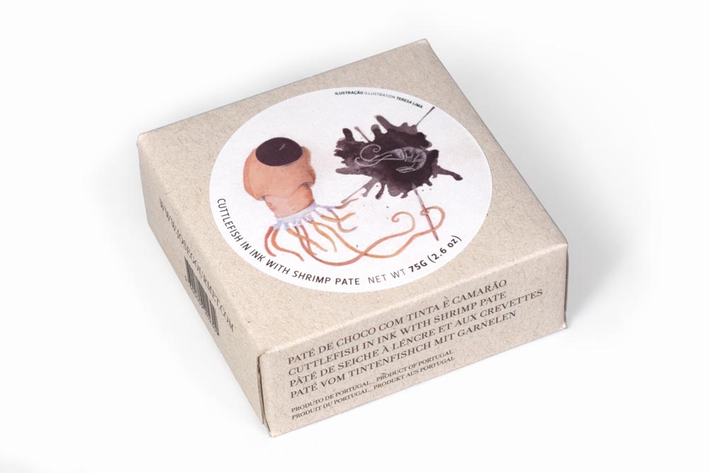 Jose Gourmet Cuttlefish in Ink with Shrimp Pate, 75g