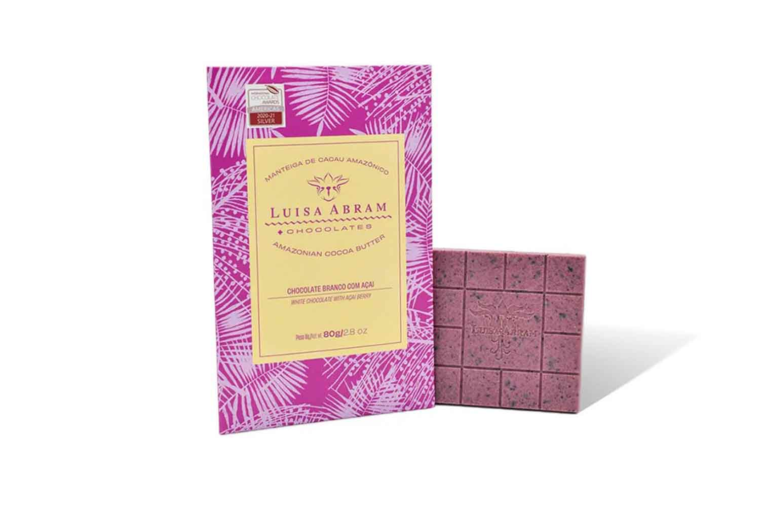 Luisa Abram White Chocolate w/ Açaí, 80g