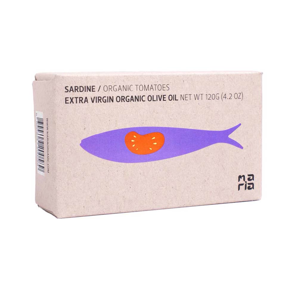Maria Organic Sardines in Tomato Sauce, 125g