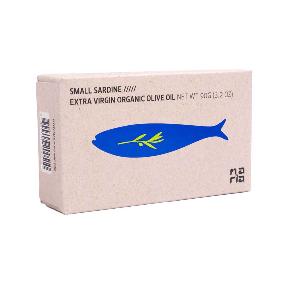 Maria Organic Small Sardines in EVOO, 90g