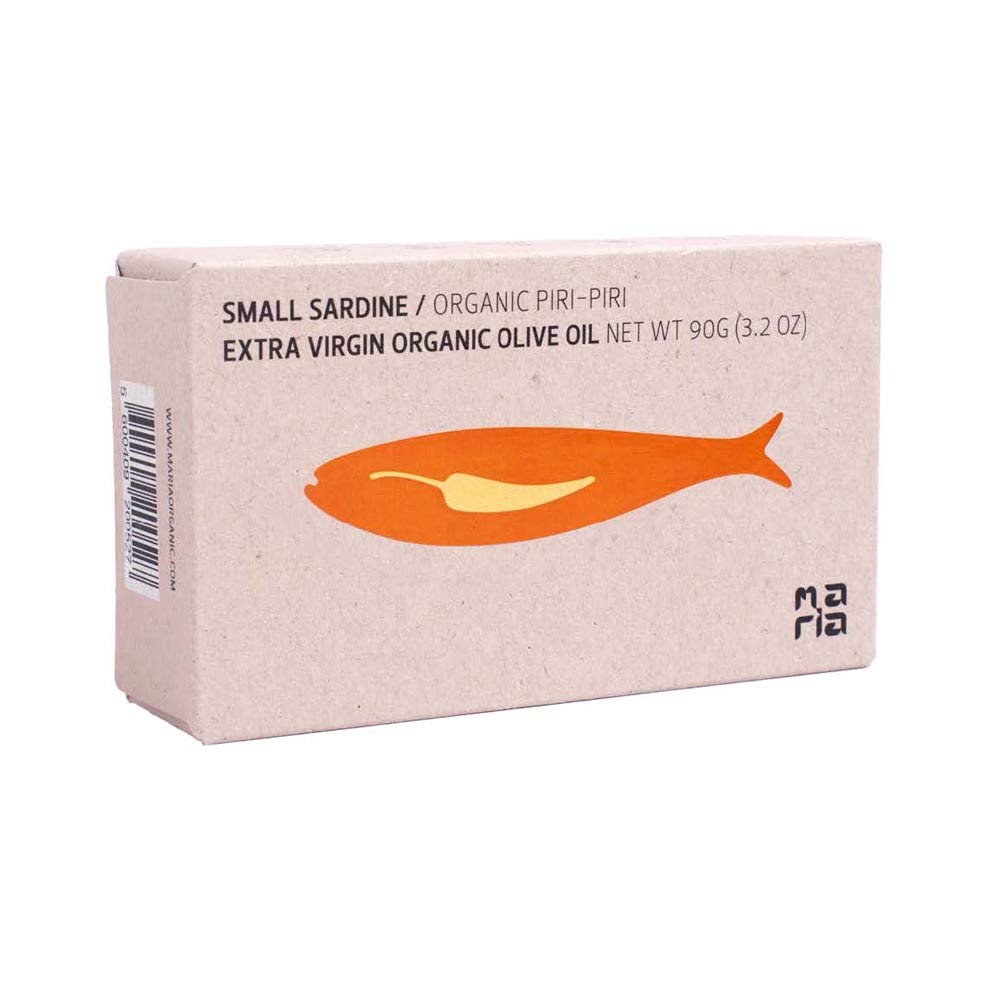 Maria Organic Spiced Small Sardines in EVOO, 90g