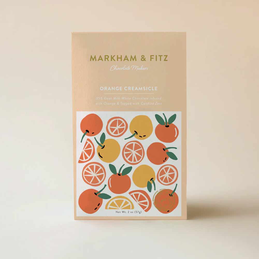 Markham & Fitz Orange Creamsicle White Chocolate, 2oz