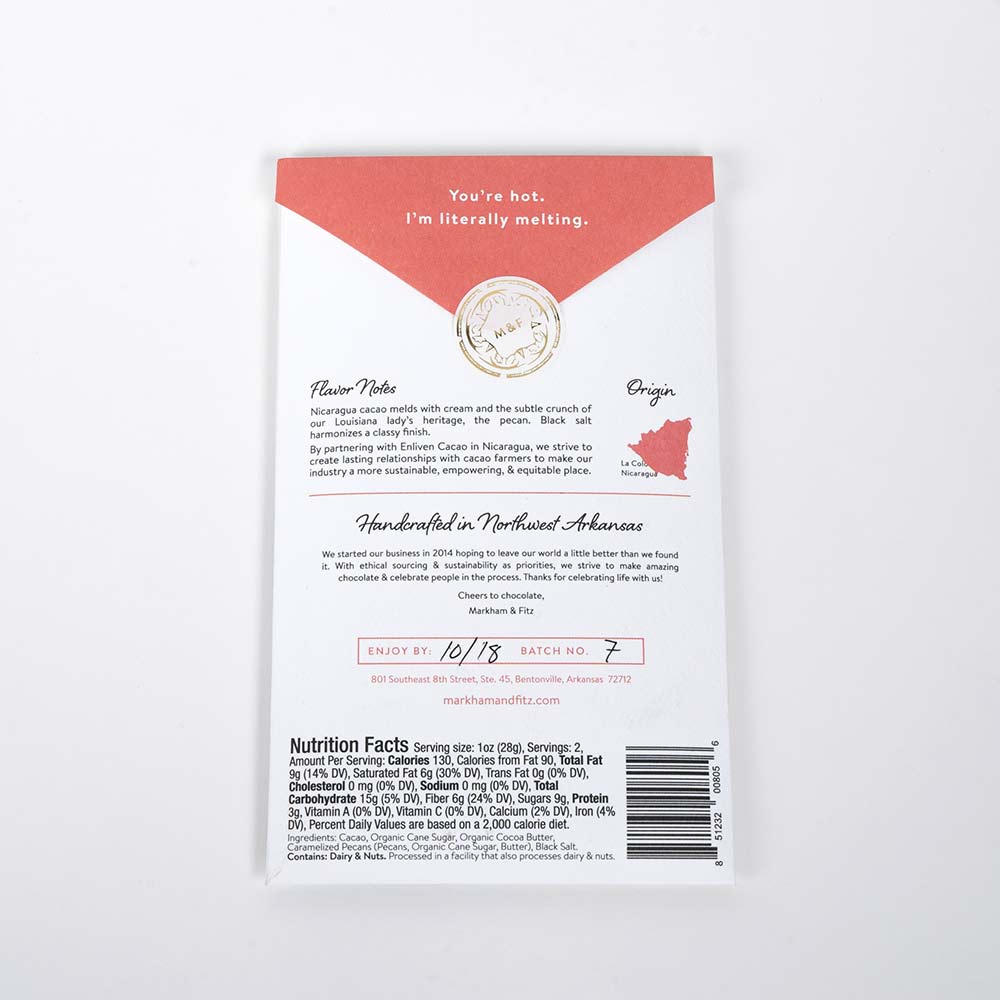 Markham & Fitz Southern Pecan 52%, 2oz - Image 2