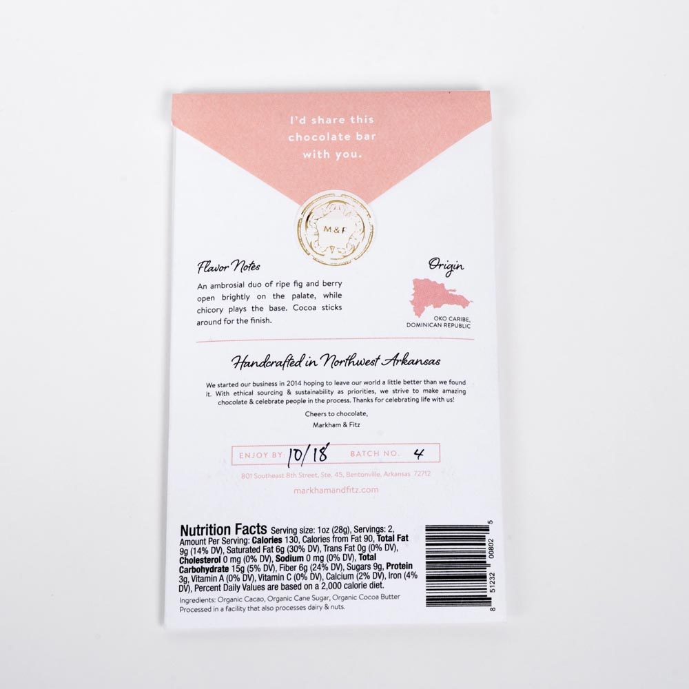 Markham & Fitz Dominican Republic 70%, 2oz - Image 2