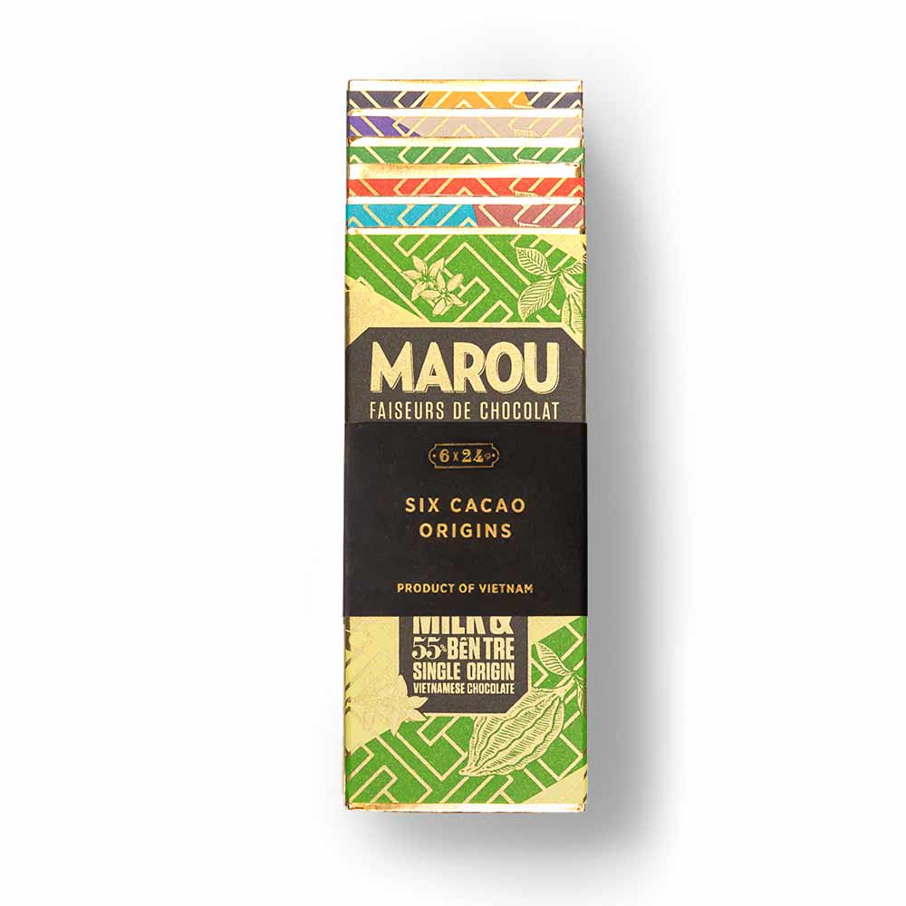Marou 6 Piece Inclusion Mini Bar Gift Set, 6x24g