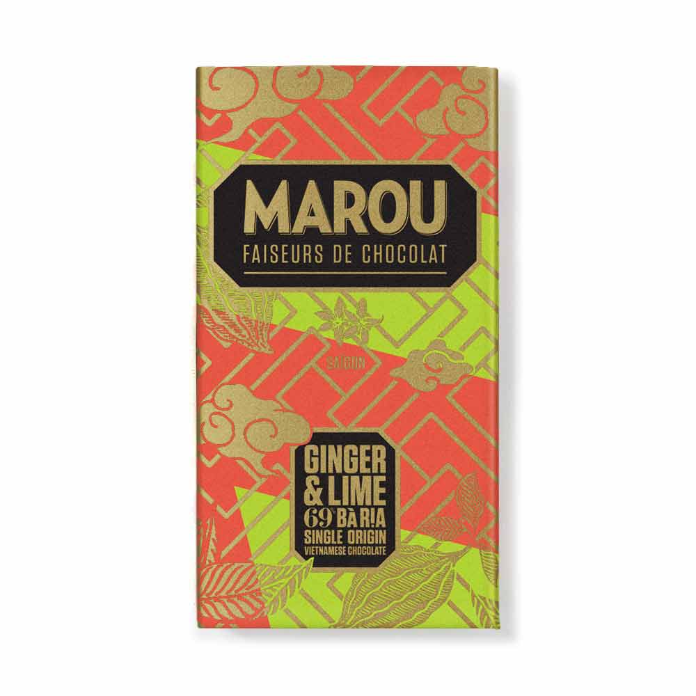 Marou Ba Ria Ginger Lime 69%, 80g