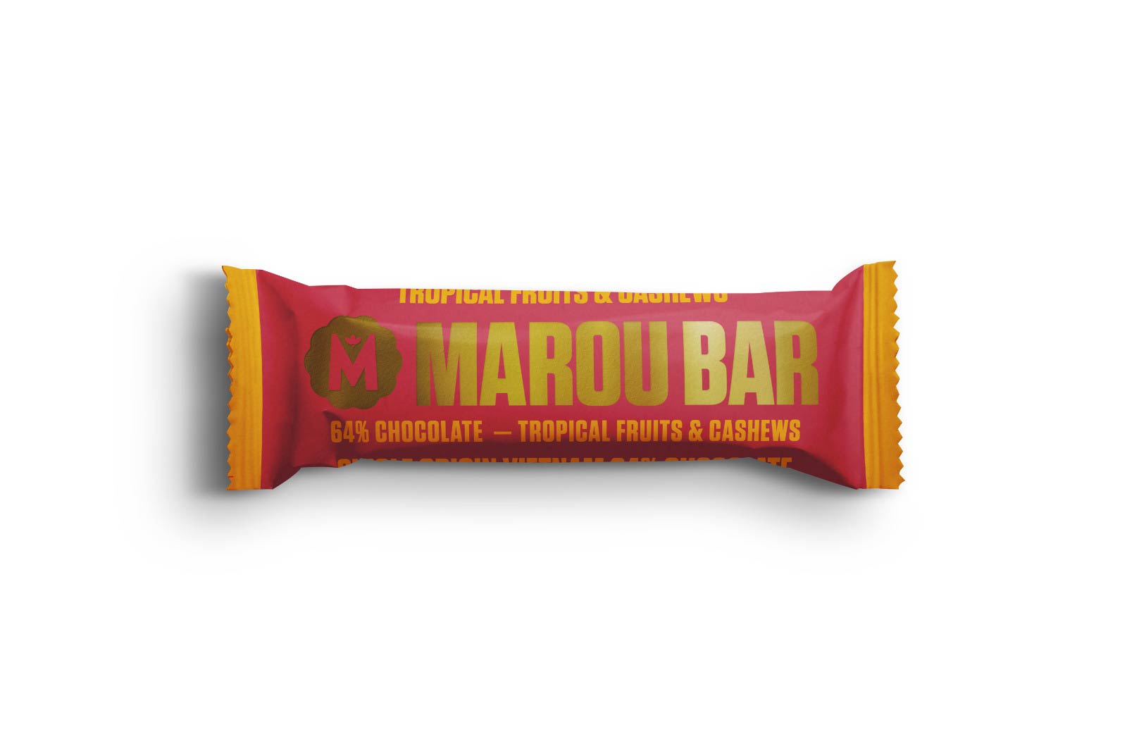 Marou Snack Bar Tropical Fruits & Cashews 64%, 35g