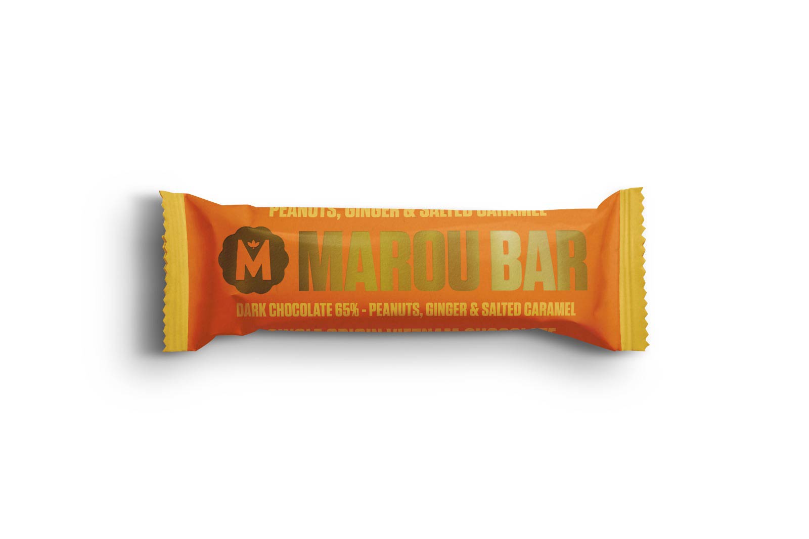 Marou Snack Bar Peanuts Ginger & Salted Caramel 65%, 35g